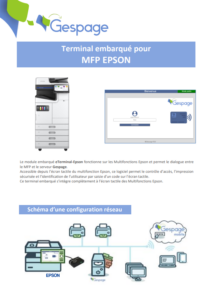 Terminal embarqué pour MFP EPSON 1 • Gespage