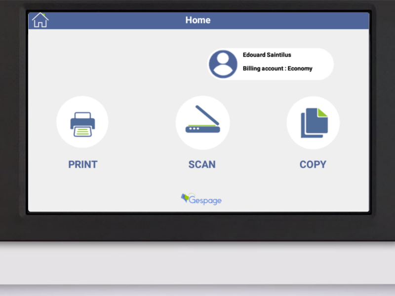 Lexmark embedded terminal 1 • Gespage