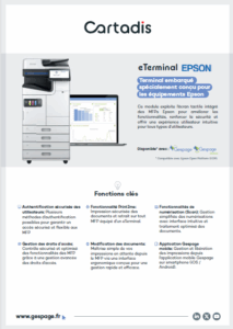 Terminal embarqué pour MFP EPSON 1 • Gespage