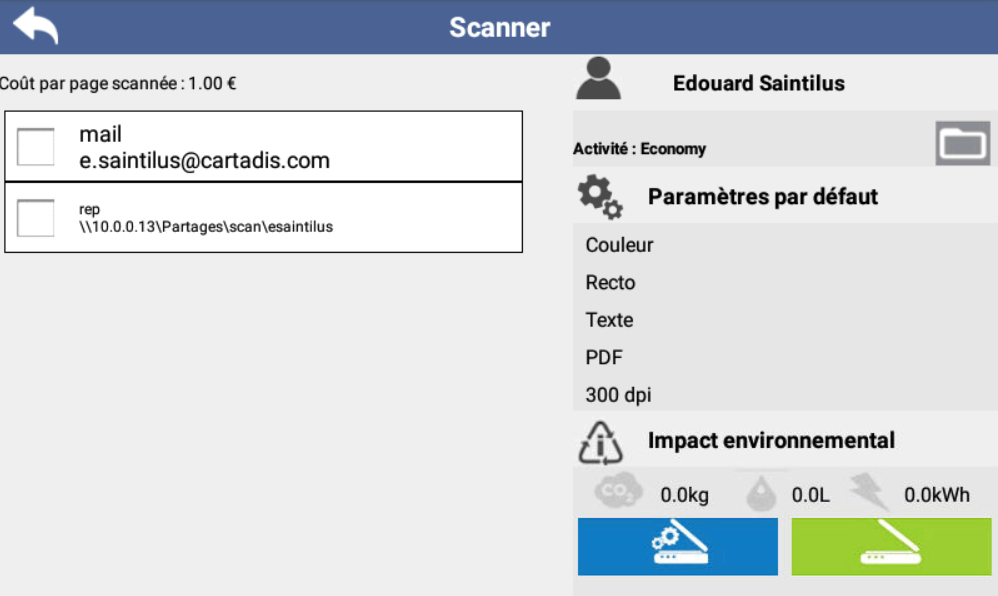 Terminal embarqué Lexmark 4 • Gespage