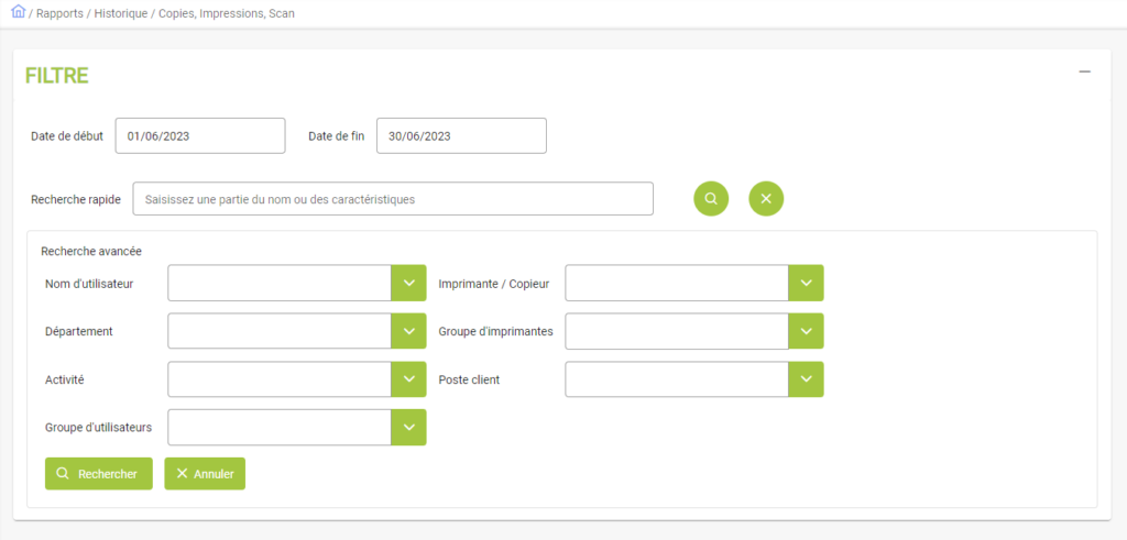 Rapport d'impression 1 • Gespage