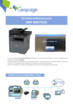 Terminal embarqué pour MFP BROTHER 1 • Gespage