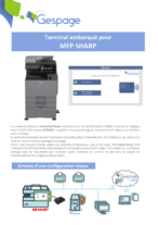 Terminal embarqué pour MFP SHARP 8 • Gespage