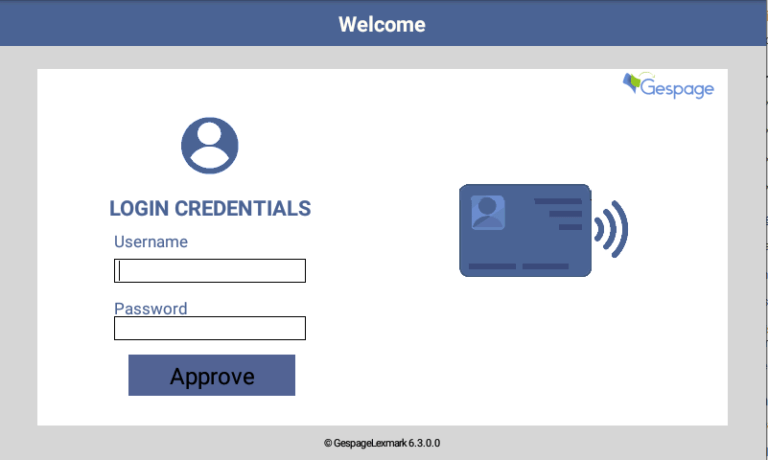 Lexmark embedded terminal-Authentication methods