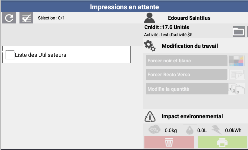 Terminal embarqué Lexmark 2 • Gespage