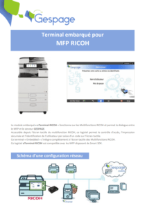 Terminal embarqué pour MFP RICOH 1 • Gespage