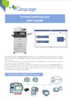 Terminal embarqué pour MFP SHARP 7 • Gespage