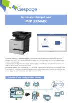 Terminal embarqué pour MFP LEXMARK 6 • Gespage