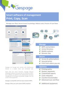 Brochure de Gespage logiciel 1 • Gespage